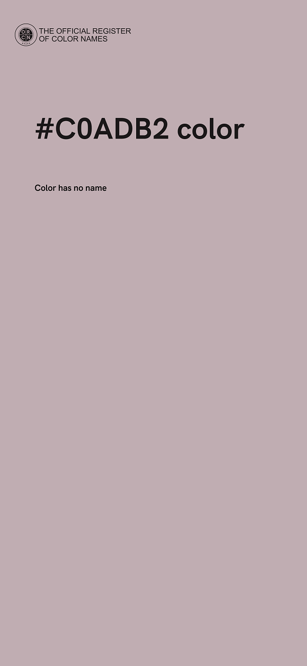 #C0ADB2 color image