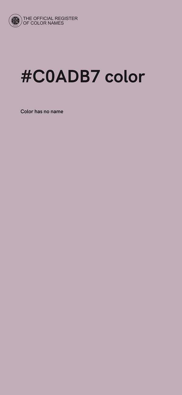 #C0ADB7 color image