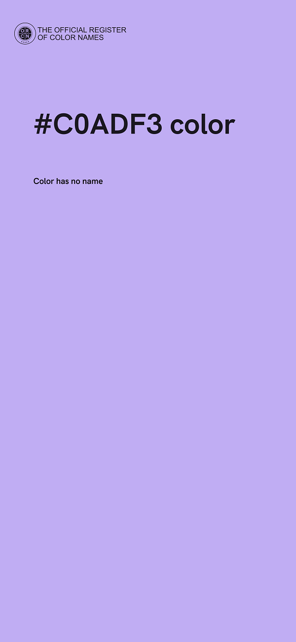#C0ADF3 color image