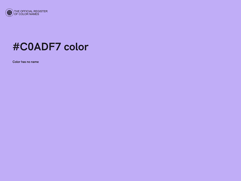 #C0ADF7 color image