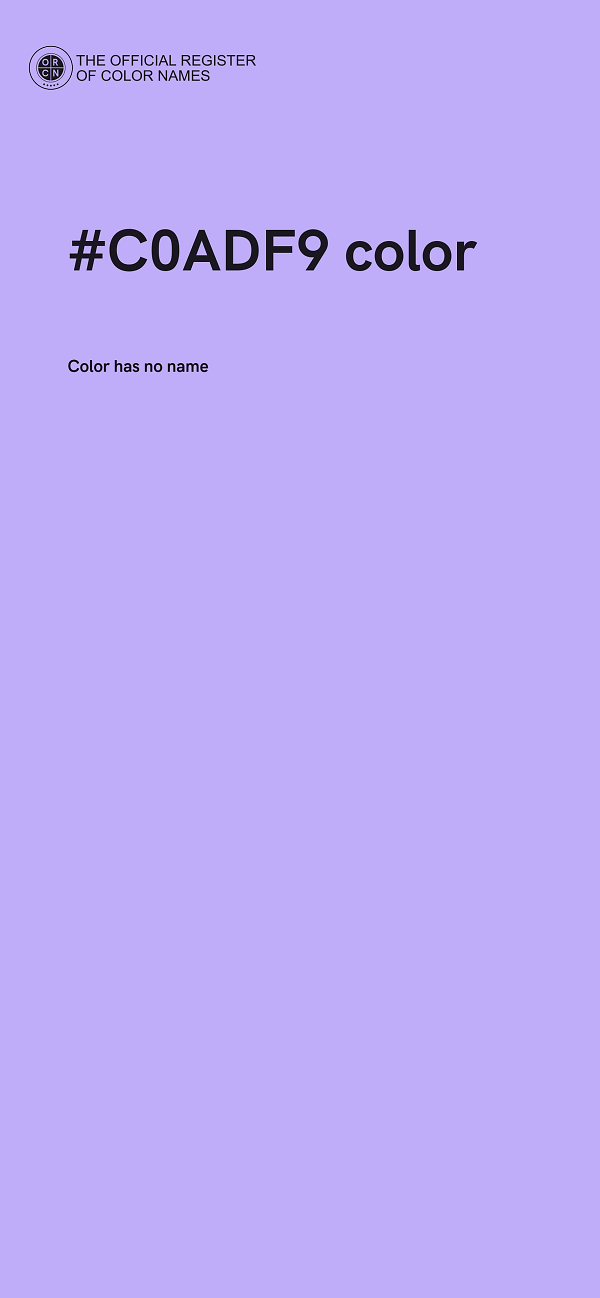 #C0ADF9 color image