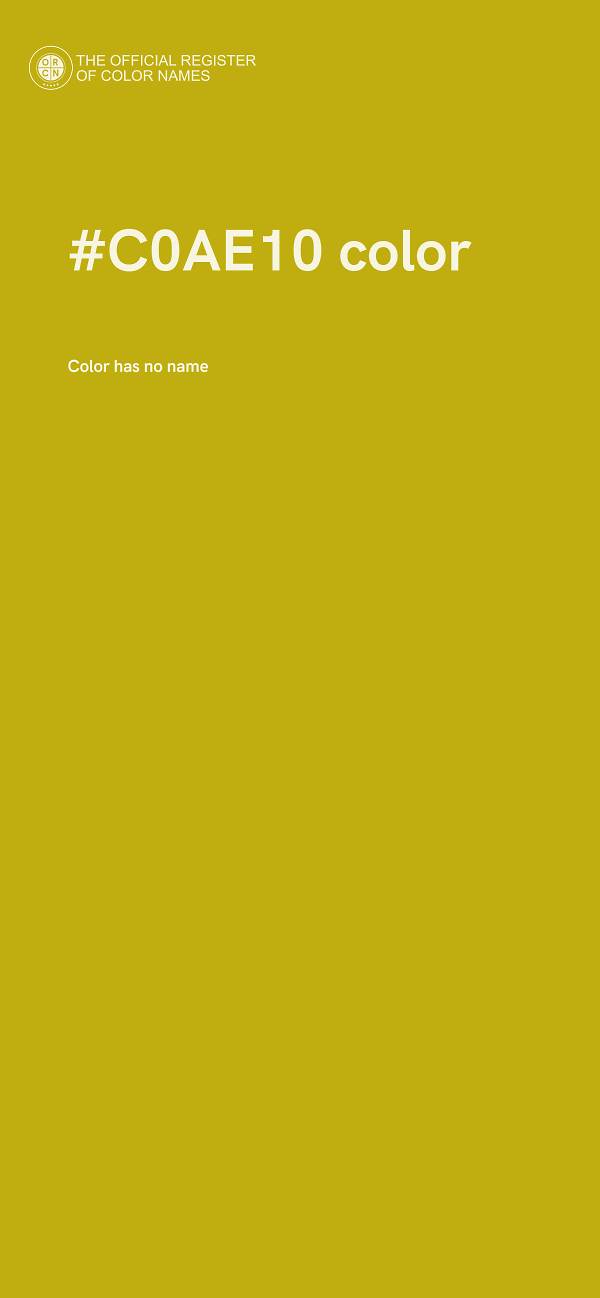 #C0AE10 color image