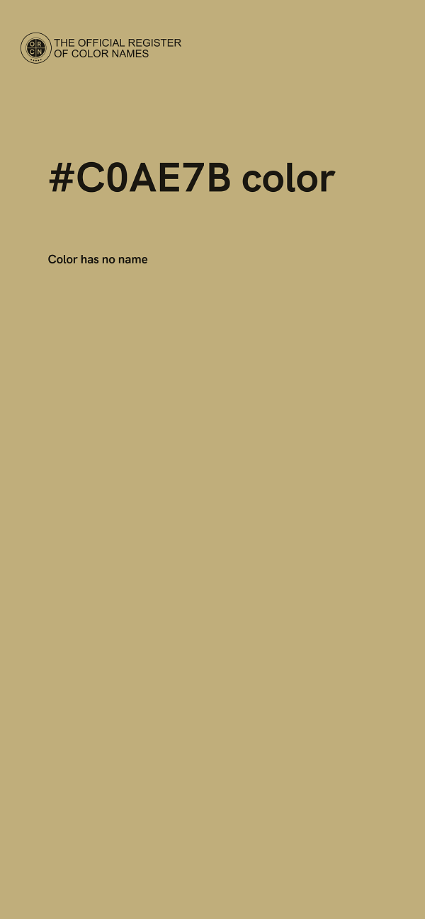 #C0AE7B color image