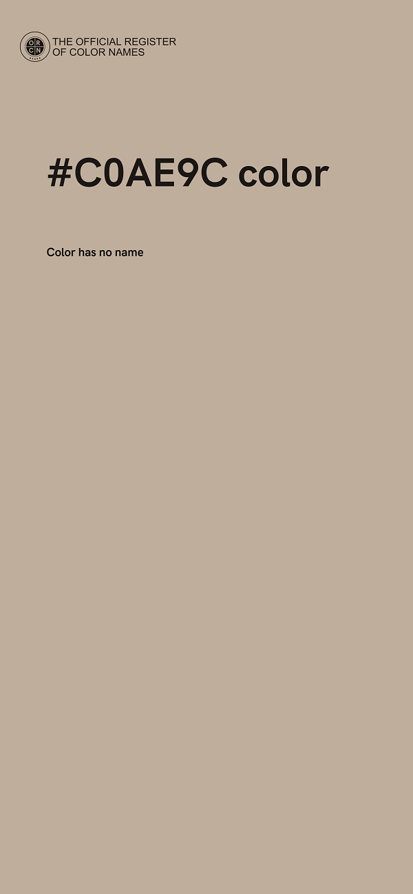#C0AE9C color image