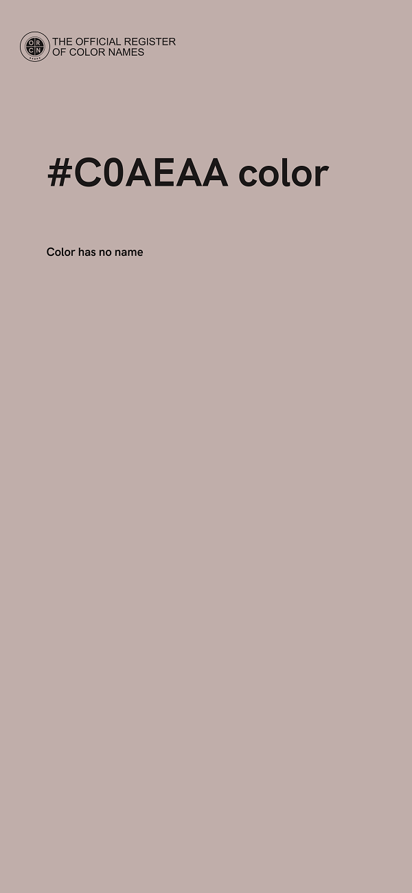 #C0AEAA color image