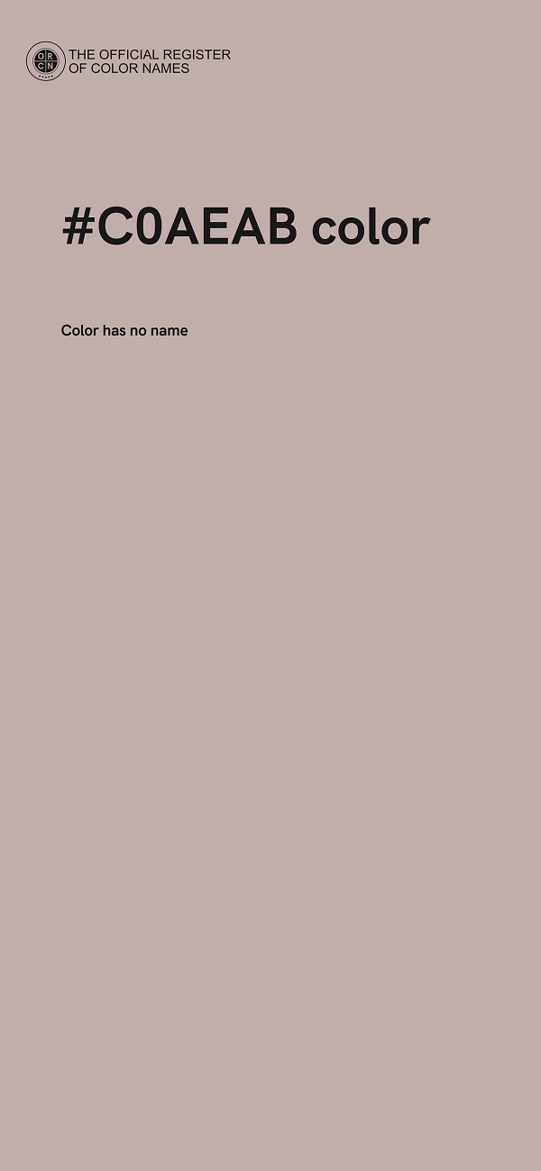 #C0AEAB color image