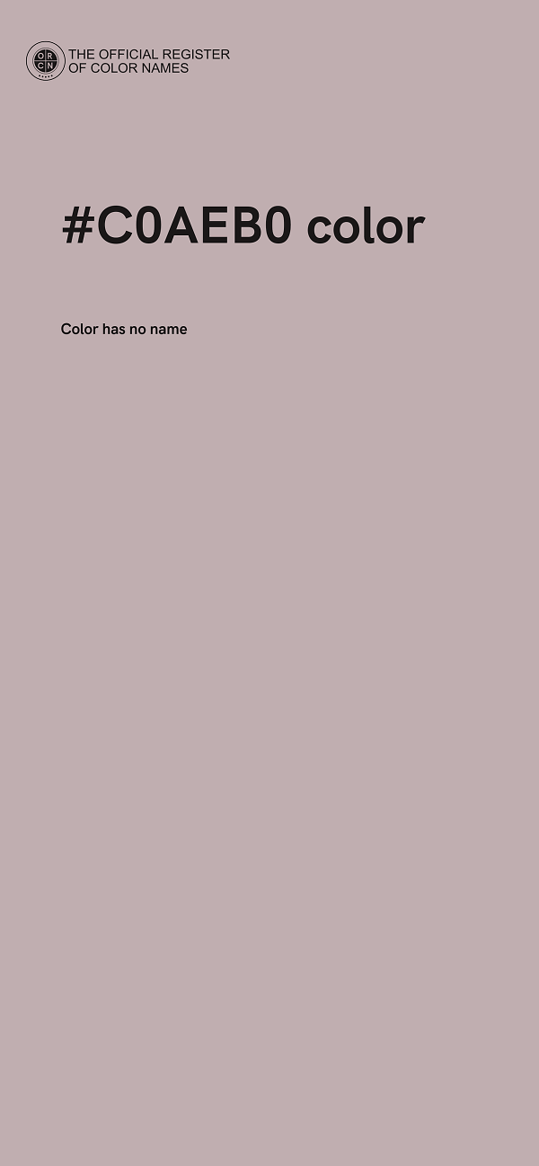 #C0AEB0 color image