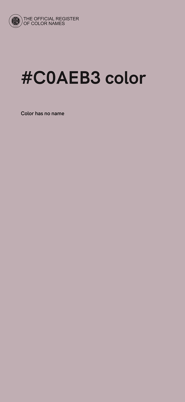 #C0AEB3 color image