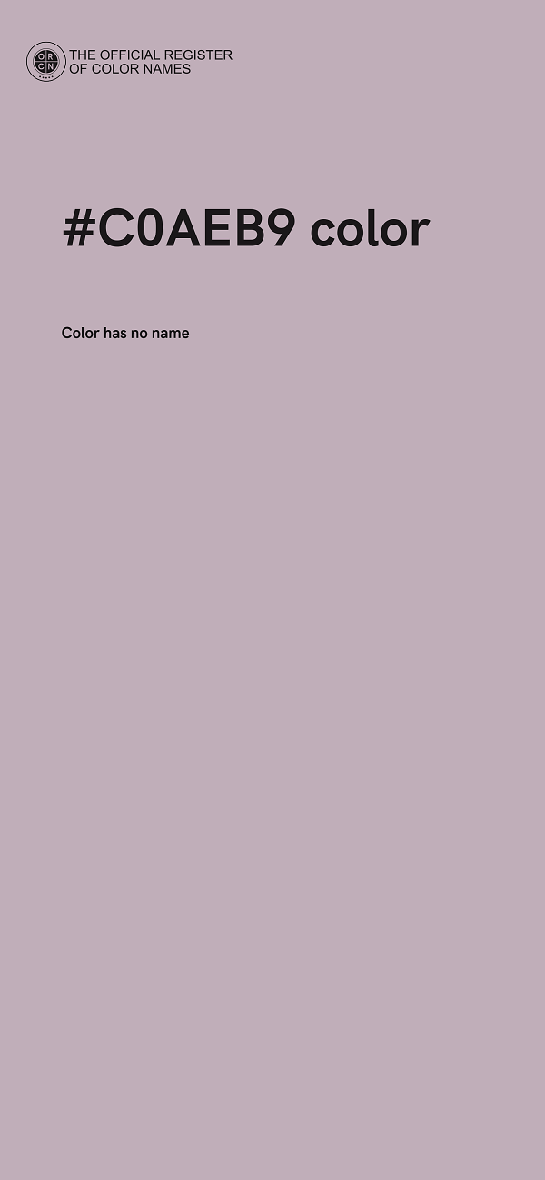 #C0AEB9 color image