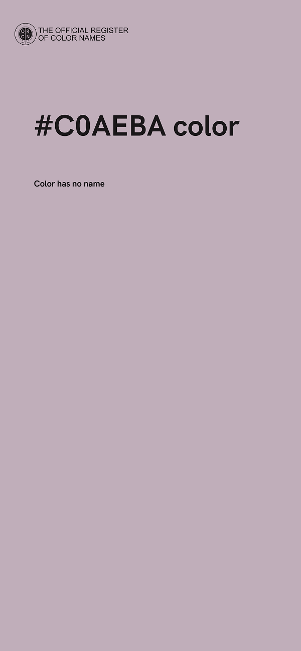 #C0AEBA color image