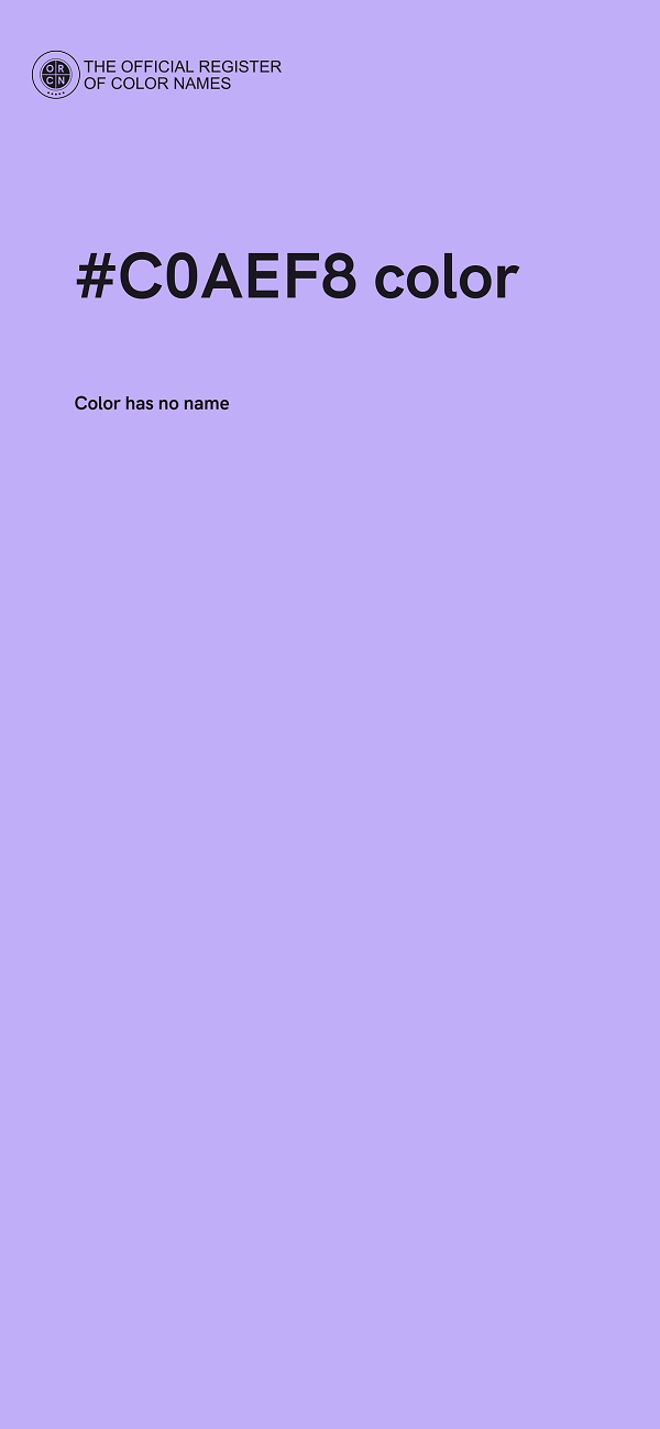 #C0AEF8 color image
