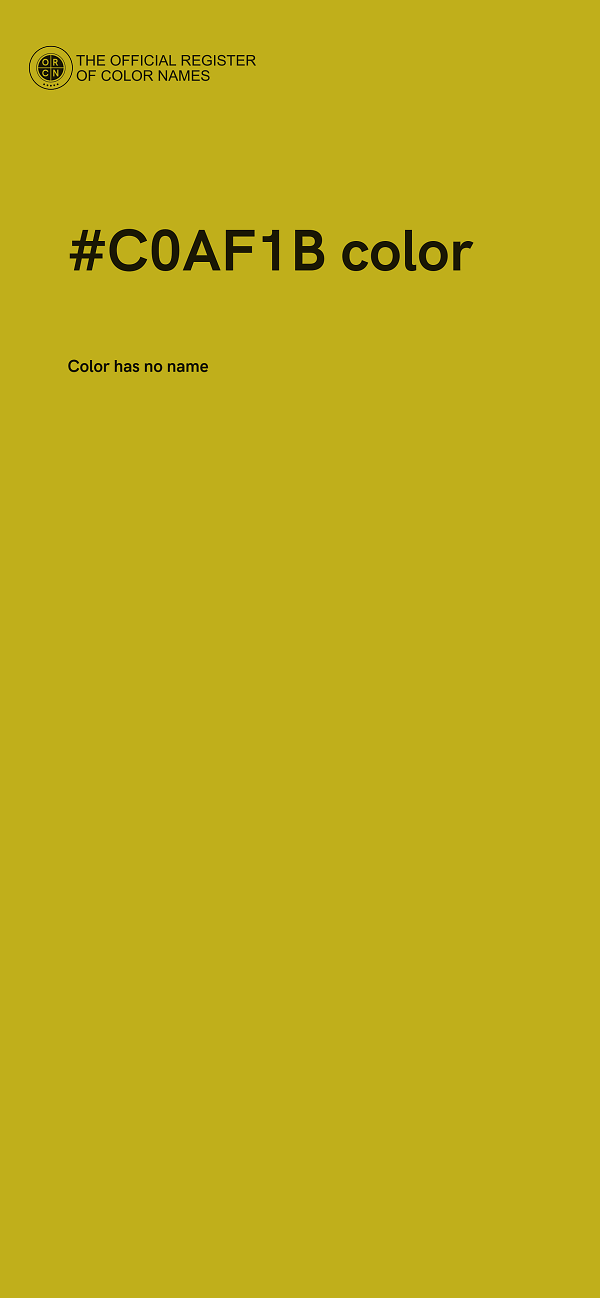 #C0AF1B color image