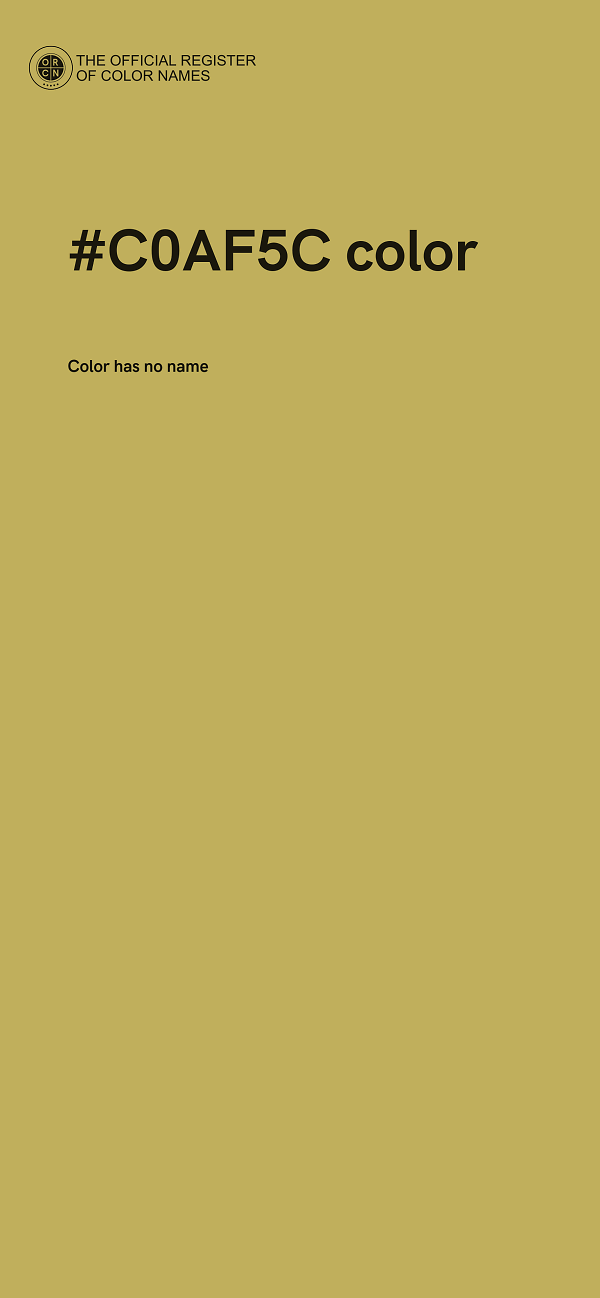 #C0AF5C color image
