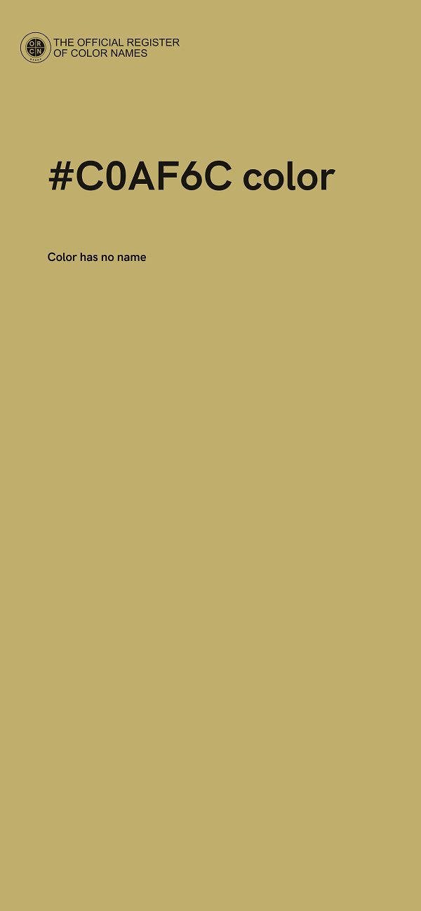 #C0AF6C color image