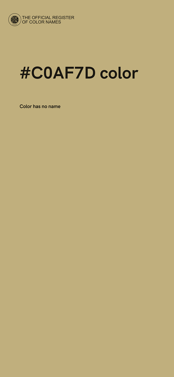 #C0AF7D color image