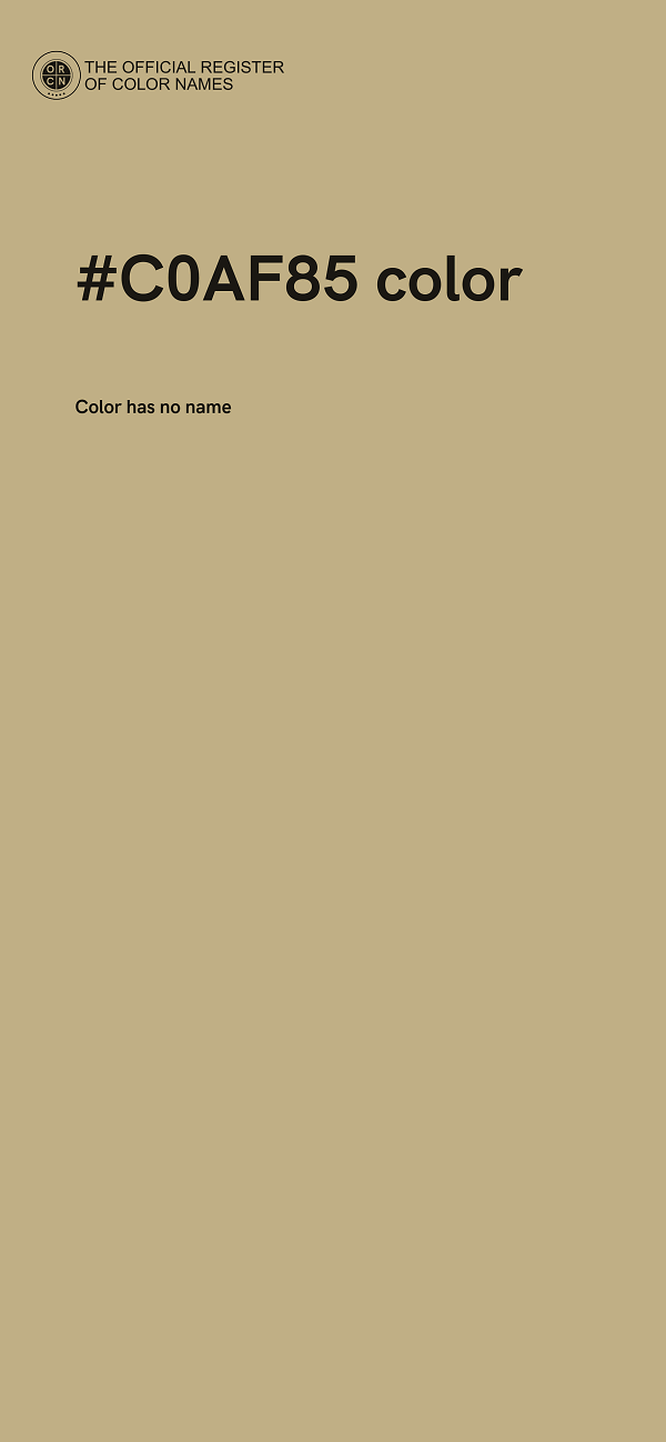 #C0AF85 color image