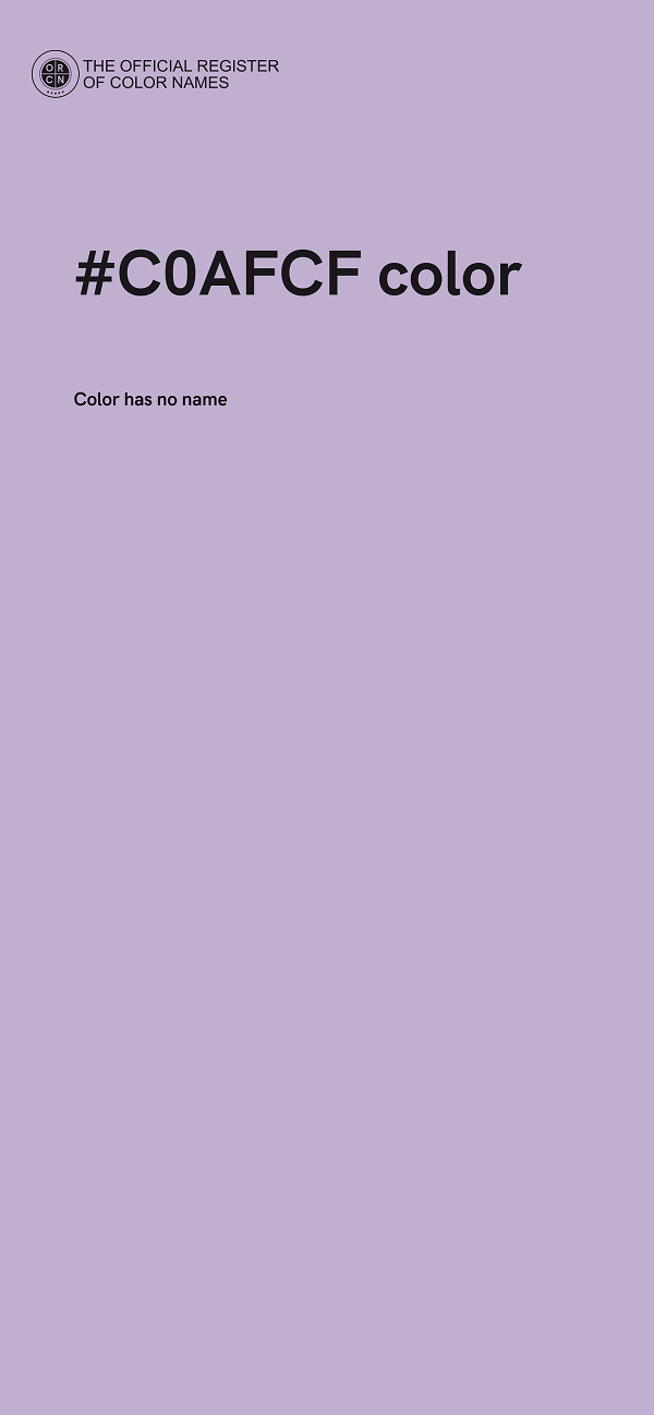 #C0AFCF color image