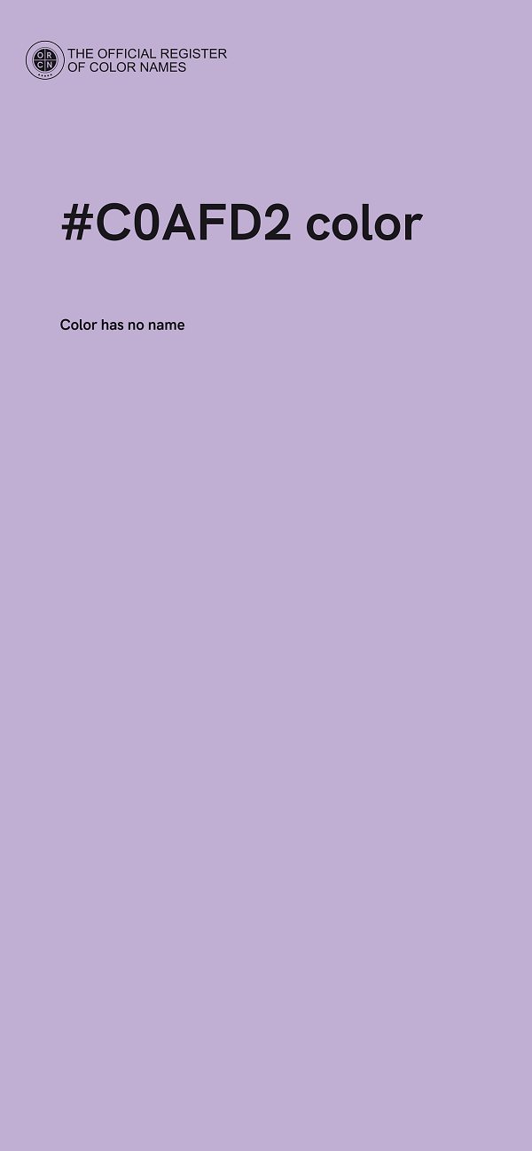 #C0AFD2 color image