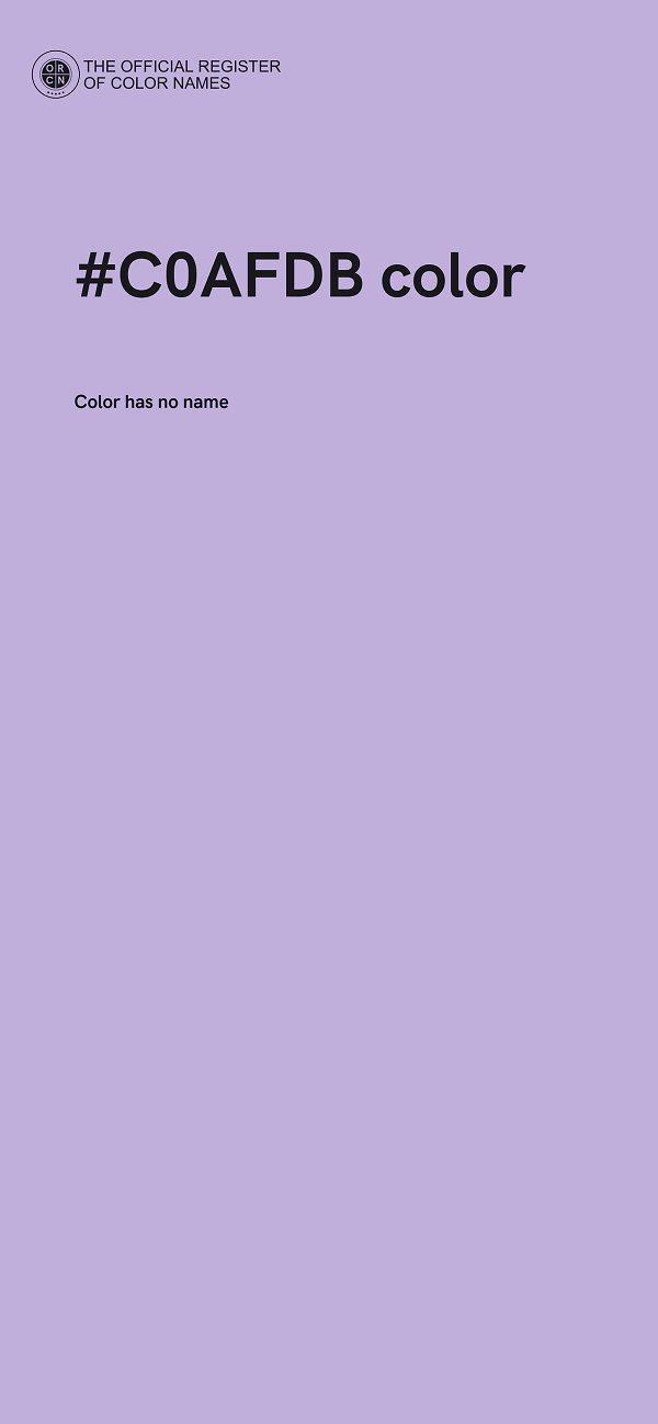 #C0AFDB color image