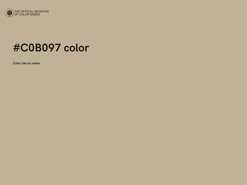#C0B097 color image