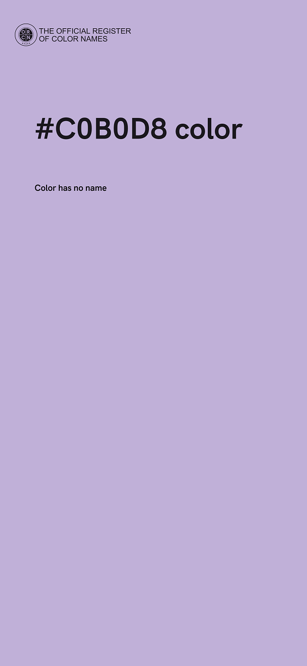 #C0B0D8 color image