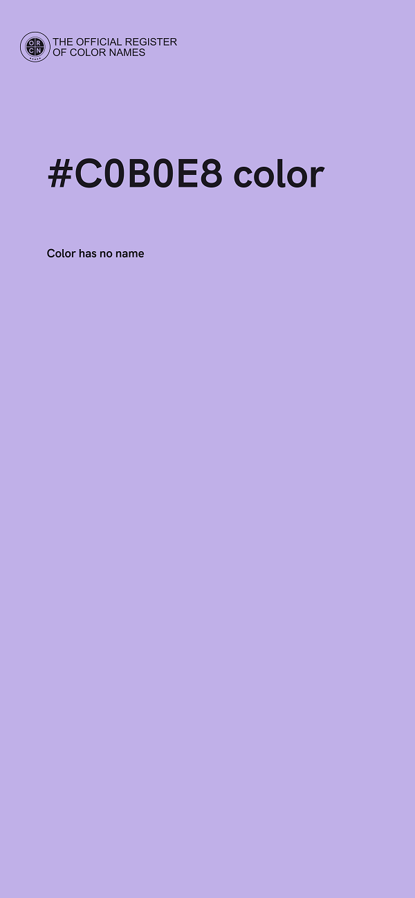 #C0B0E8 color image