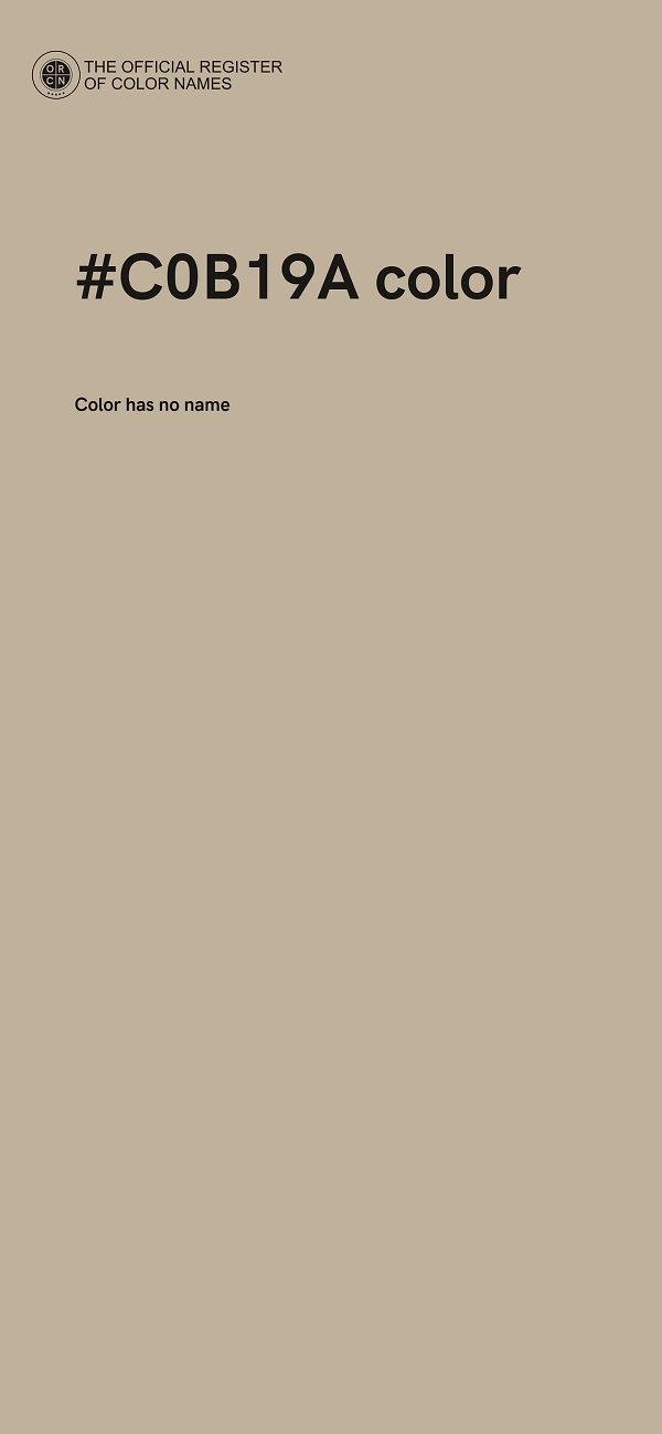 #C0B19A color image
