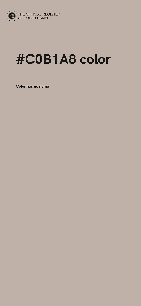 #C0B1A8 color image