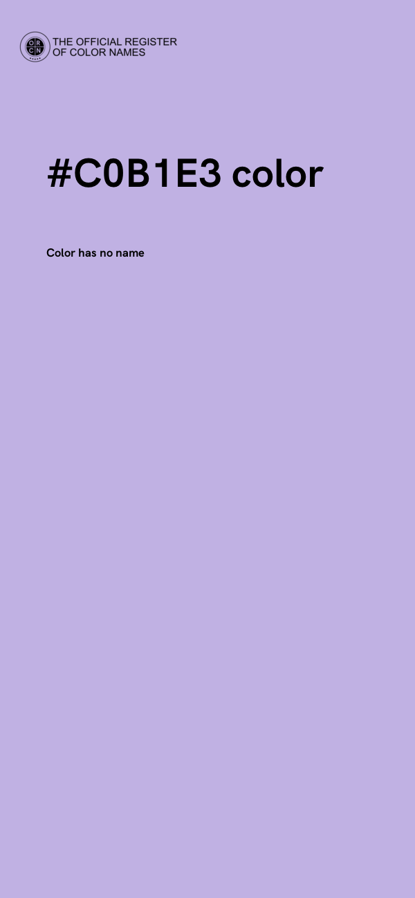 #C0B1E3 color image