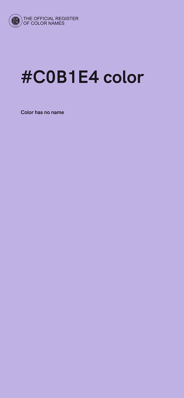#C0B1E4 color image