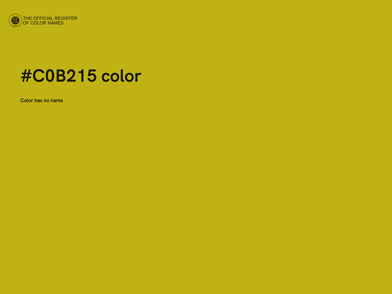 #C0B215 color image