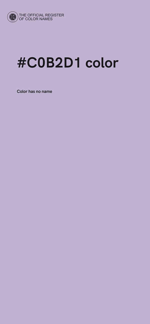 #C0B2D1 color image