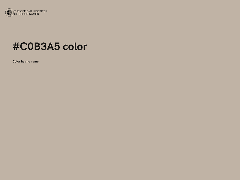 #C0B3A5 color image