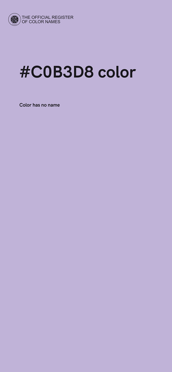 #C0B3D8 color image
