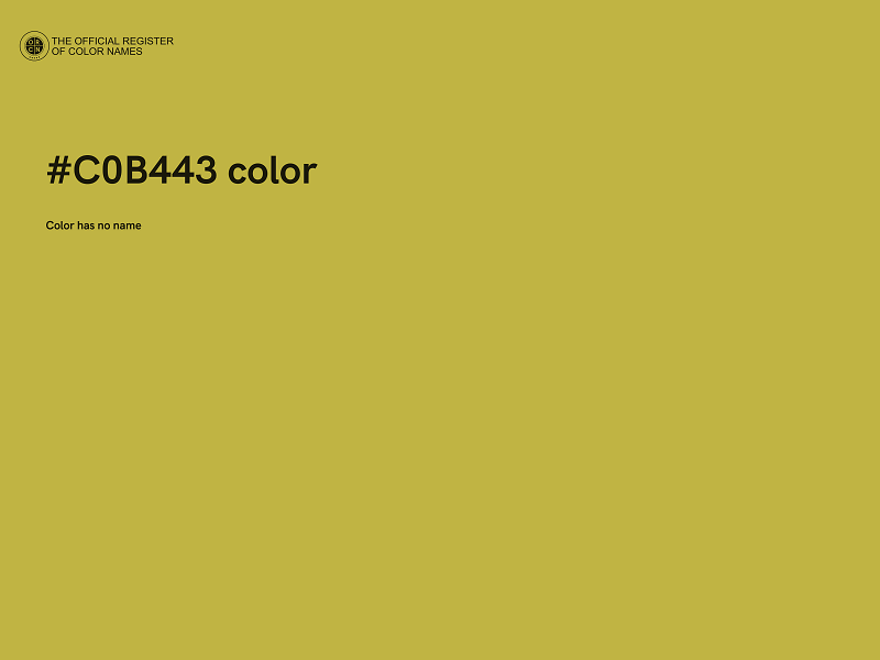#C0B443 color image