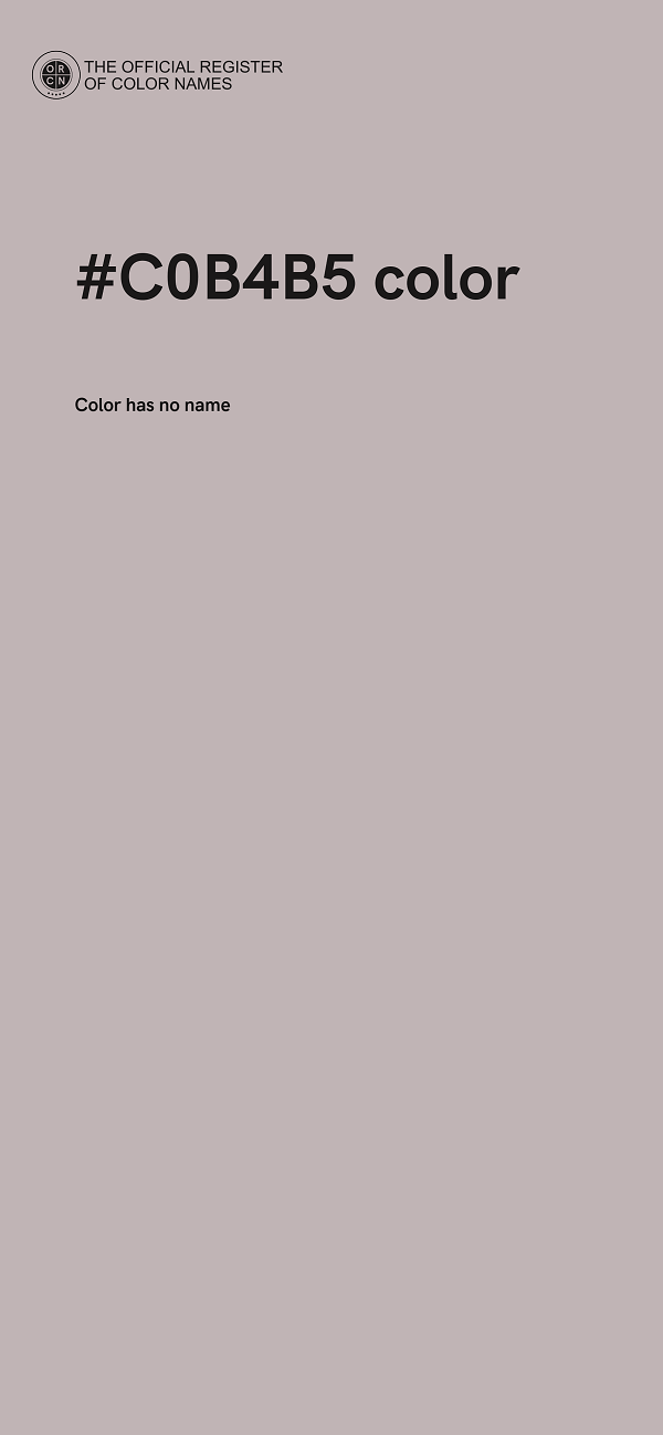 #C0B4B5 color image