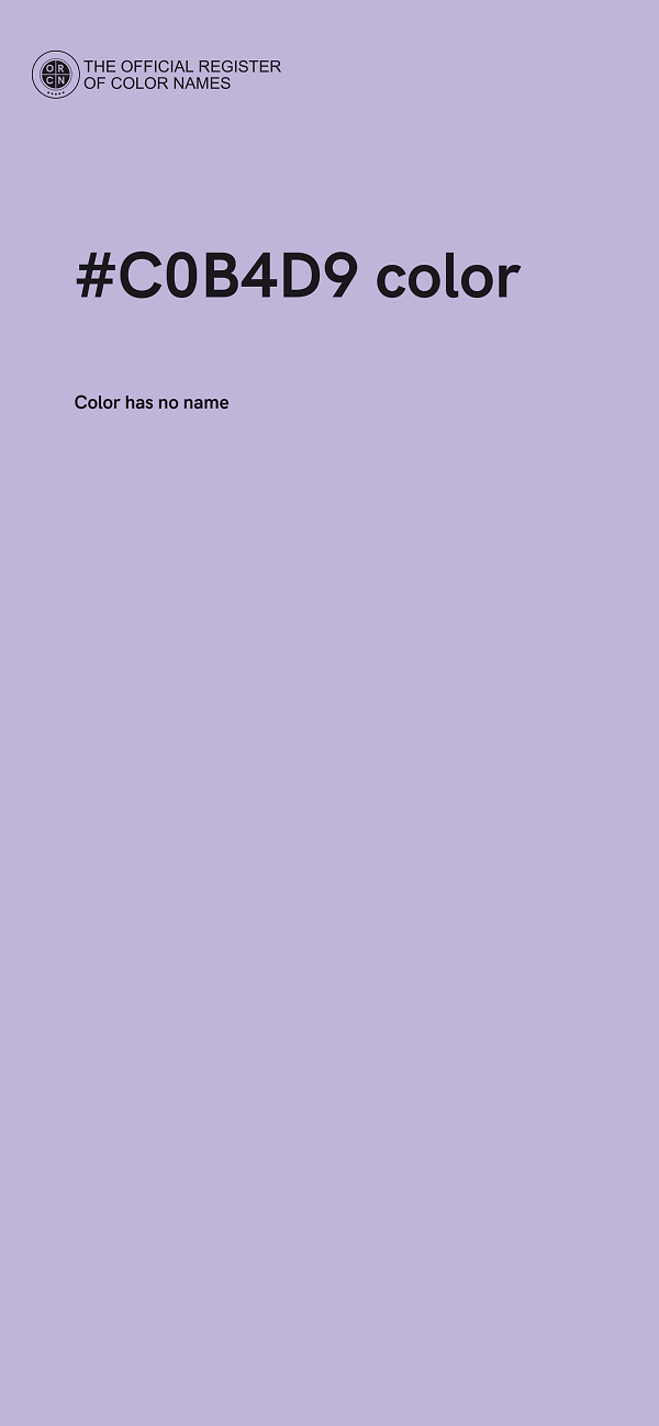 #C0B4D9 color image