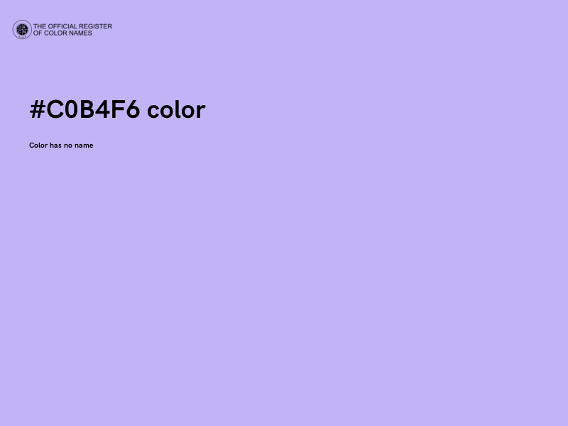 #C0B4F6 color image
