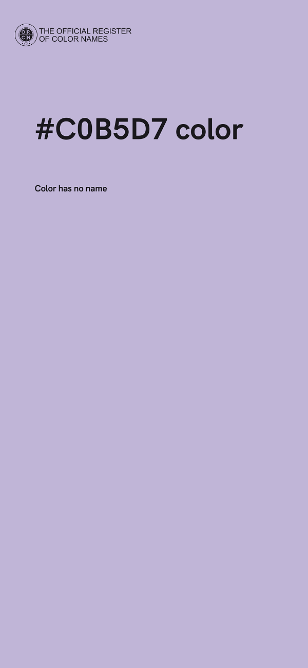 #C0B5D7 color image