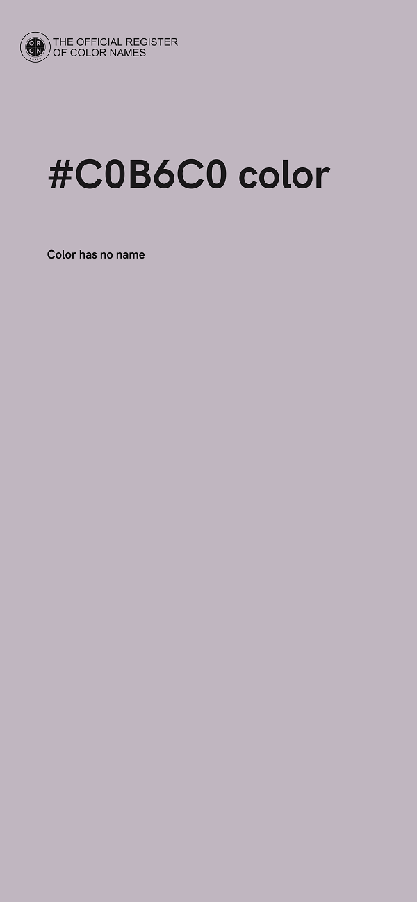#C0B6C0 color image
