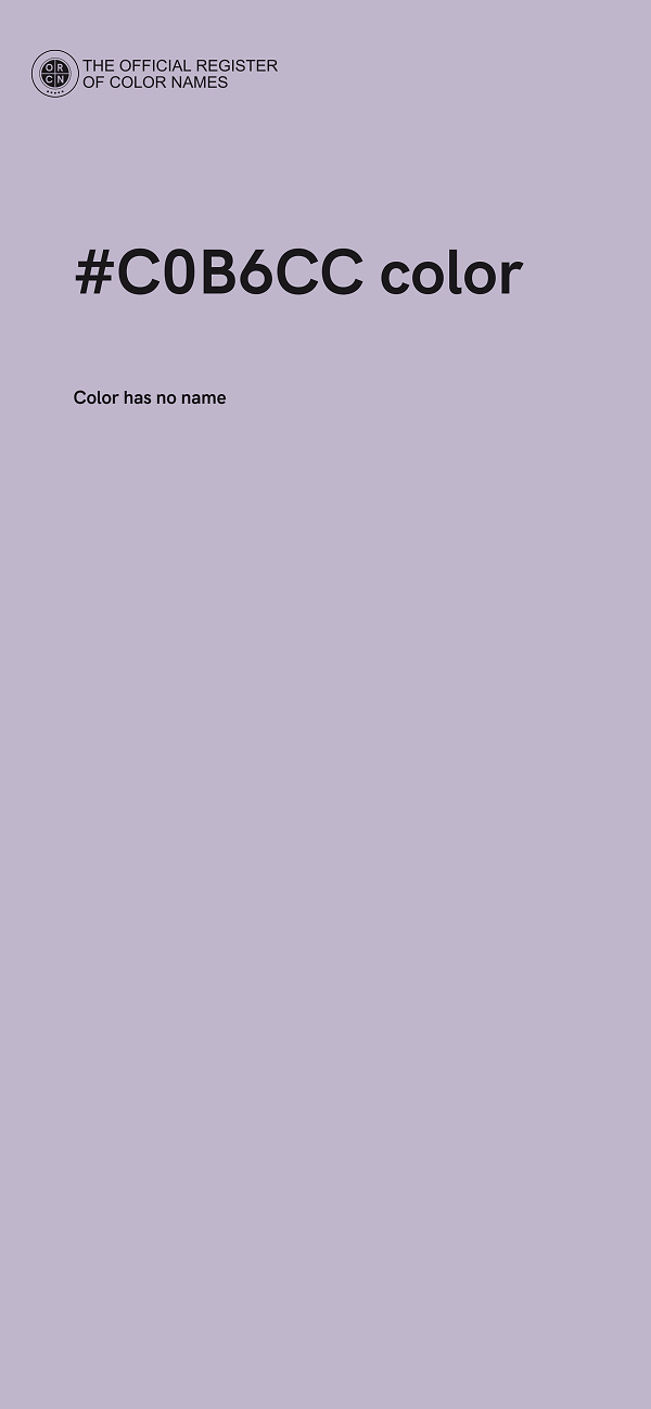 #C0B6CC color image