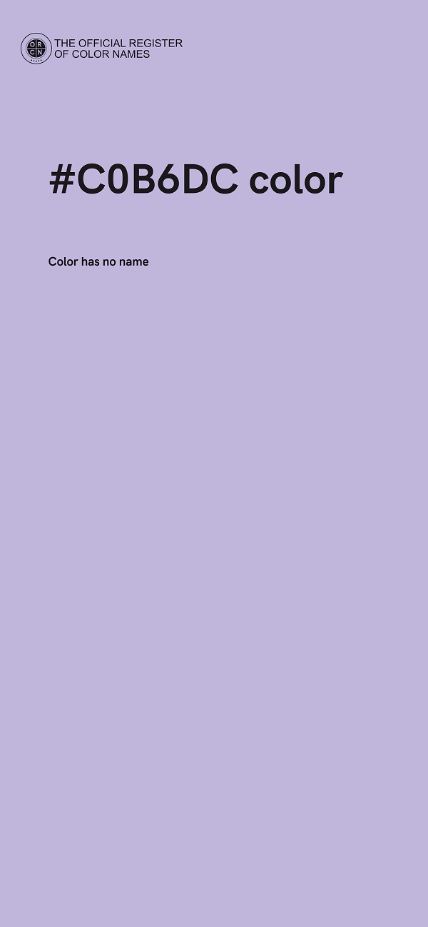 #C0B6DC color image