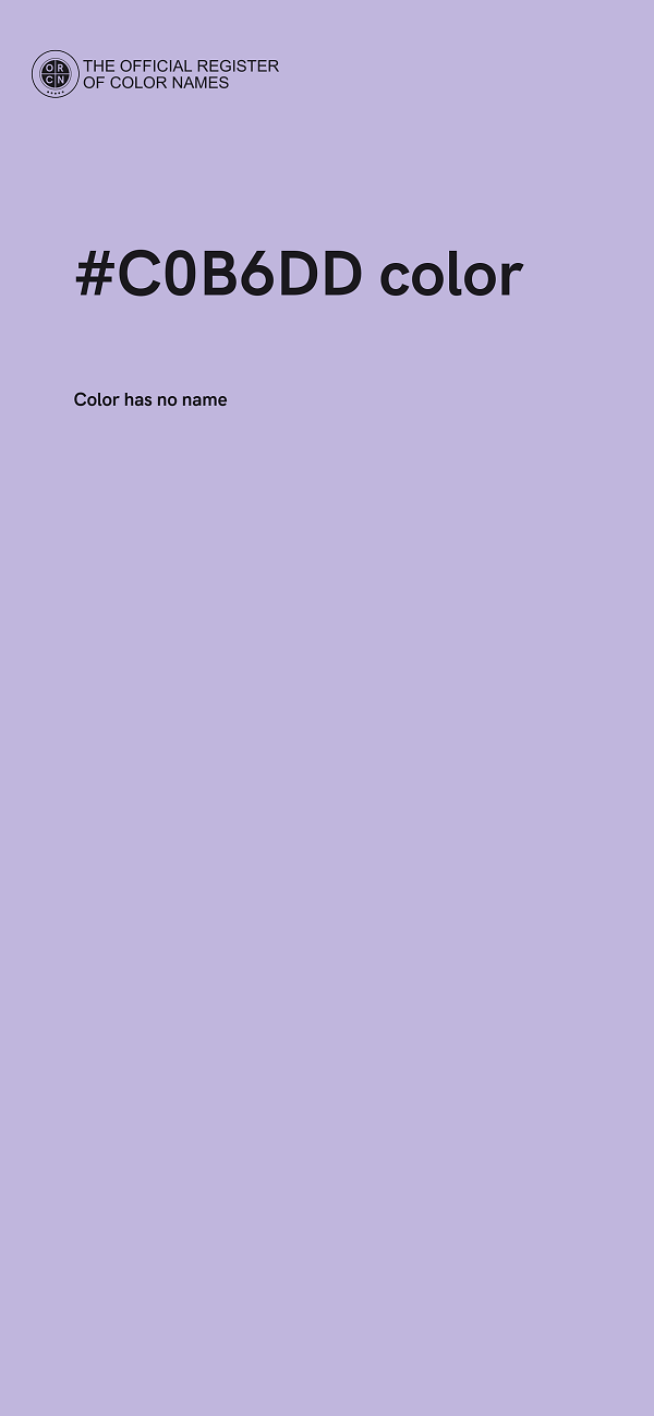 #C0B6DD color image