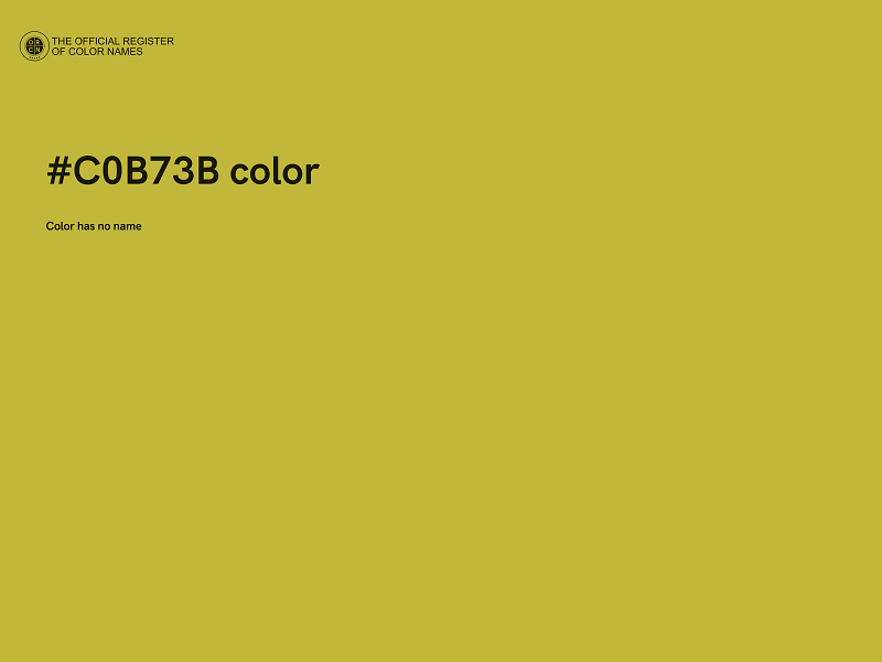 #C0B73B color image