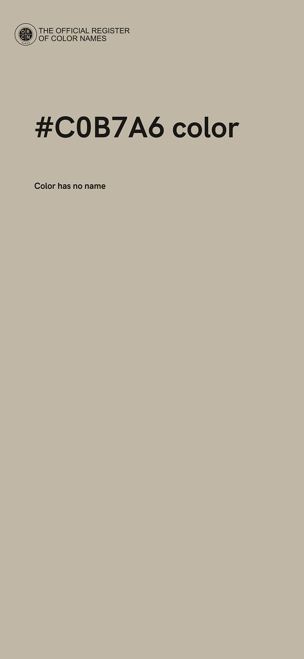 #C0B7A6 color image