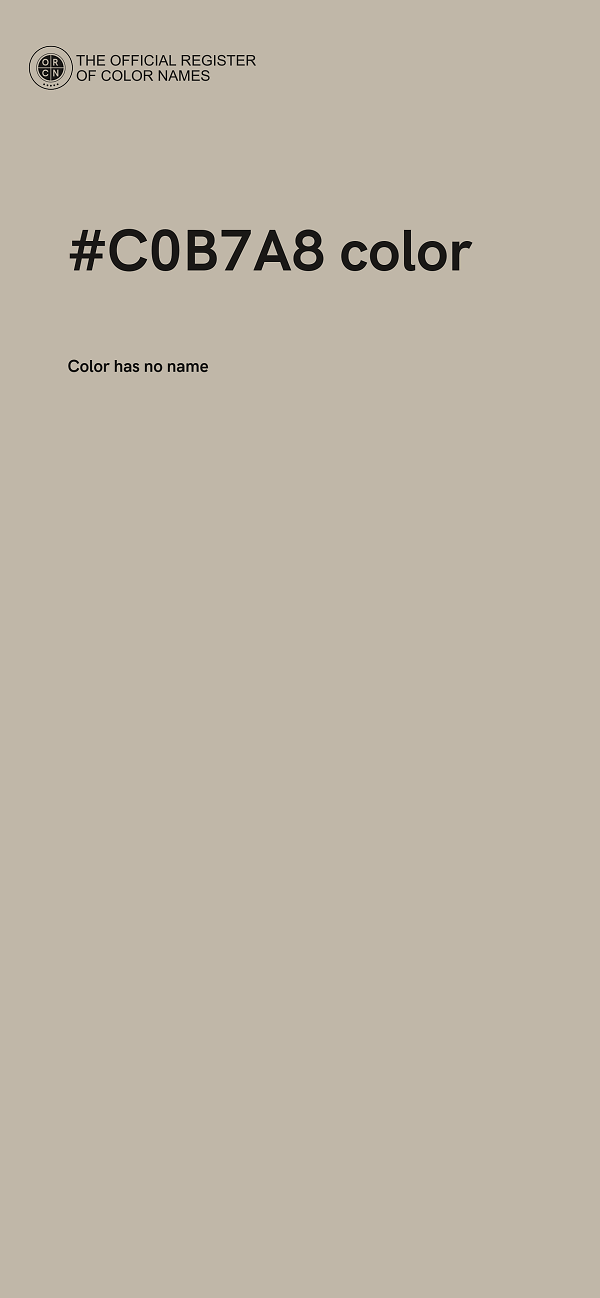 #C0B7A8 color image