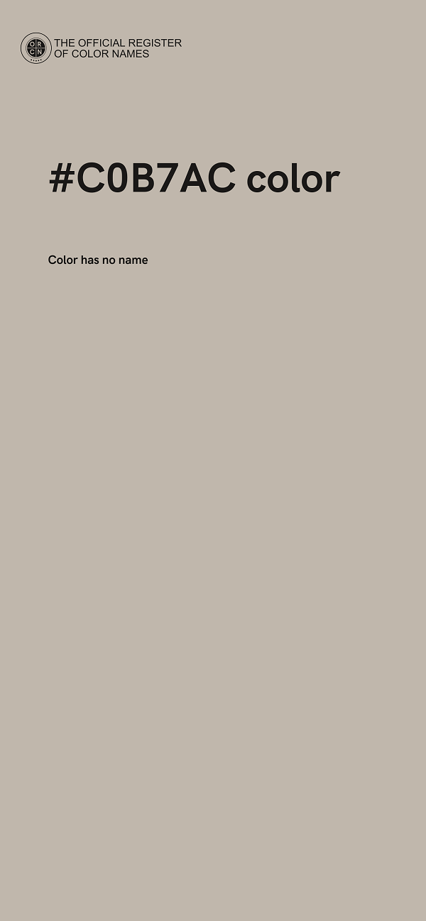 #C0B7AC color image
