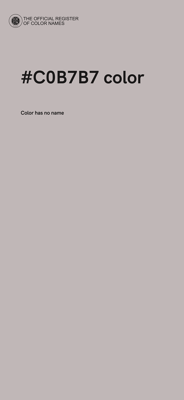 #C0B7B7 color image