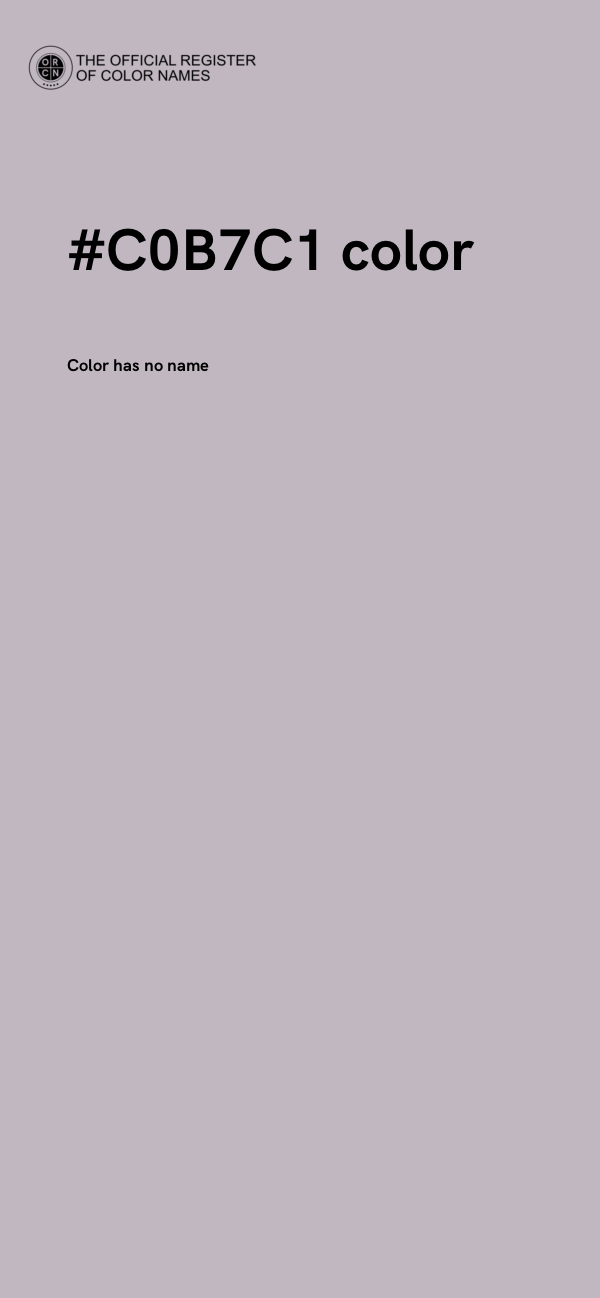 #C0B7C1 color image