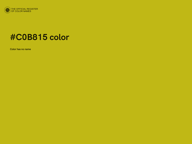 #C0B815 color image